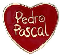 Pedro Pascal Papa - Spilla smaltata a forma di cuore | Pin per fan, Klein, Metallo non prezioso