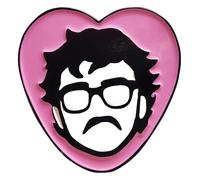 Pedro Pascal Papa - Spilla smaltata a forma di cuore | Pin per fan, Klein, Metallo non prezioso