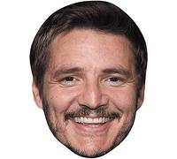 Pedro Pascal (Smile) Maschere di persone famose, facce di cartone