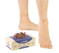 Pedsox, Calze Igieniche Monouso per Prova Calzature, Scatola 100 pezzi, Linea Premium, Lavabili in Lavatrice, Unisex, Taglia Unica, Nudo