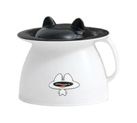 Pee Container - Bedside Urinal, Travel Chamber Pot | Cartoon Cat 1.5L Lidded Night Pot For Camping Hiking Car Trips Hospital Home Bedroom Use