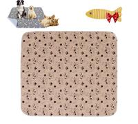 Pee Pads, Reusable Pet Pee Pad, Washable Pee Pads for Dogs, Easy to Clean & Reuse, for Floor Protector, Couch Cover, Crate, Potty Training (L,Brown B)