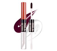 Peel Off Labbra Tint Doppio rossetto applicatore con olio per labbra, tatuaggio macchia labbra, rossetto liquido opaco durevole impermeabile antistick Cup rossetto (#08 Bella Stain)