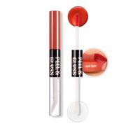 Peel Off labbra Tint doppio rossetto applicatore con olio per labbra, tatuaggio macchia labbra, rossetto liquido opaco durevole impermeabile antistick Cup rossetto (#01 Crush Stain)