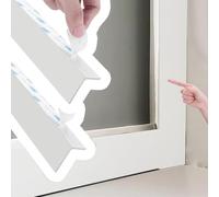Peel & Stick Strisce di blocco della luce, 2 pezzi, binari laterali oscuranti per lati di persiane/paralumi cellulari, blocco per illuminazione a forma di L personalizzabile (bianco, 230 cm/92)