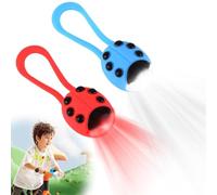 Peelanmall 2 Pezzi Luce per Scooter per Bambini, IPX5 Impermeabile, Luce LED per Zaino, Luce per Passeggino, Luce LED per Monopattino per Bambini, Luce di Avvertimento LED con 3 Modalità di