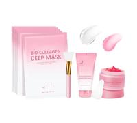 Peeling Face Cover, Soothing Moisturizer Mask with Brush, Refreshing Beauty Supplies for Dry, Oily, Sensitive, Combination Skin, Hydratings Face Treatments, 75 ml