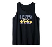 Peeps Show Chicks Cute Neon Sign Spring Easter Birds Canotta