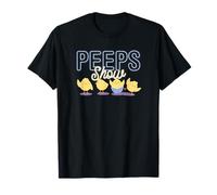 Peeps Show Chicks Cute Neon Sign Spring Easter Birds Maglietta