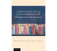 Peer C. Zumbansen Comparative Law as Transnational Law (Copertina rigida)