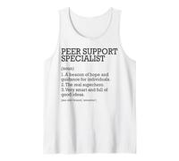 Peer Support Specialist Definizione di Lavoro Personalizzato Divertente Canotta