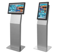 Peerless-AV KIP522-S-EUK - chiosco formato ritratto/paesaggio per display da 15" a 32", color argento