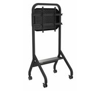 Peerless -AV SR898-EUK Trolley con ripiano per display fino a 110", max. 136 kg e VESA fino a 900 x 600 mm in nero