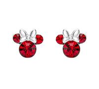 Peers Hardy Disney Minnie EF00469SJUYL.PH - Orecchini a perno placcati in argento, con pietra portafortuna del mese di luglio, taglia unica, senza pietra preziosa, One Size, Ottone, Nessuna pietra