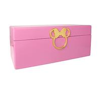 Peers Hardy Disney VX700653L - Portagioie Minnie Mouse in legno massello laccato rosa e chiusura placcata oro Minnie Mouse