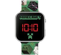 Minecraft Orologio LED con cinturino stampato verde MIN4230