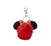 Peers Hardy - Portachiavi Disney Minnie Mouse rosso e nero Pom Pom Pom, Rosso e nero, Taglia unica