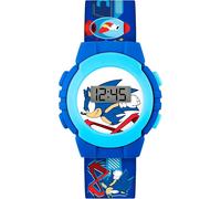 Sonic SNC4316 - Orologio digitale al quarzo con cinturino in plastica, Blu, giapponese