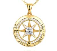 Peeshow Regali di laurea per lei Collana con bussola 2024 per donne Collane di laurea per fidanzata Regalo di laurea per figlia, nipote, studenti, compagni di classe, amici, fidanzate, gioielli