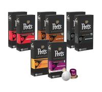Peet's Coffee, 80 capsule di caffè espresso tostato scuro (8 scatole da 10 capsule di espresso)
