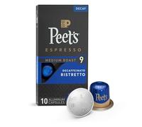 Peet's Coffee Espresso Capsules Decaffeinato Ristretto Intensity 9, Single Cup Coffee Pods, compatibile con Nespresso Original Brewers, 10 conti