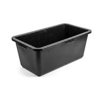 PEEWIT Kastra Contenitore per vasi da fiori in plastica rettangolare da 60 l nero grande secchio da costruzione
