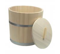PEEWIT Secchio in legno con coperchio per decapaggio cavolo 15L