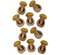 PEEWIT Set di schiaccianoci apribottiglie in legno splitter mandorle fungo set da 10 pezzi