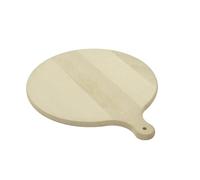 PEEWIT Tagliere da cucina rotondo con manico per la cucina, grande 35 cm, in legno di faggio, prodotto in Europa