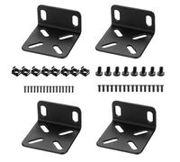 PEEXTBB Kit di montaggio per rack, 4 pezzi quadrato 19 pollici, regolabile switch rack orecchie, compatibile con Buffalo Tech, Cisco, NETGEAR, Dell, Linksys e TRENDnet