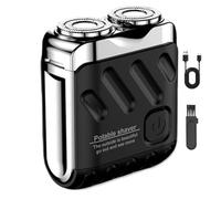 Peeynner Electric Shavers for Men,Portable Rotary Dual Ring Electric Shaver, 2025 New Mini Shaver,Usb Rechargeable,One-Button Long Lasting for Home Travel (Negro)