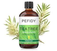 PEFIDY Olio Essenziale Tea Tree 118 ML, 100% naturale, adatto per la cura della pelle, delle unghie e dei capelli, aromaterapia, SPA, bagno, fai da te, terapia aromatica, massaggi