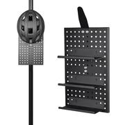 Peg Board Display Stand | Bike Gear Storage Aluminum Alloy Organization,Helmet Wall Mount,for Wall Garage Craft Kitchen Desk Room Office