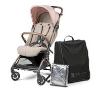 PEG Passeggino Leggero Volo con Parapioggia, per Aereo, Compatto, Omologato per Cappelliera, Misure Bagaglio a Mano, Adatto dalla Nascita fino a 22 kg, Include Borsa da Viaggio, Mon Amour