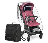 PEG Passeggino Leggero Volo con Parapioggia, per Aereo, Compatto, Omologato per Cappelliera, Misure Bagaglio a Mano, Adatto dalla Nascita fino a 22 kg, Include Borsa da Viaggio, Malva