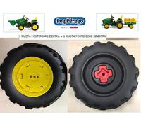 PEG PEREGO 2 ruote posteriori Trattore elettrico 12V John Deere -nuovo-IT