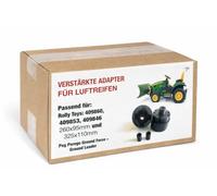 Peg Perego - Adattatore per pneumatici Rolly Toys 409860 e 409853 su John Deere Ground Force e Ground Loader - 2 adattatori per posteriore e 2 distanziatori anteriori - dai 3 anni - Outdoor - Metallo