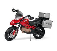 Peg Perego Ducati Enduro - Moto Elettrica per Bambini dai 3 Anni con Batteria Ricaricabile 12V,Velocità Fino a 8 km/h, Dettagli Realistici, Ruote con Battistrada in Gomma, 2 Velocità, Clacson