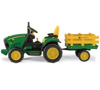 Peg Perego John Deere Ground Force - trattore elettrico con rimorchio -nuovo-IT