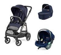 Peg Perego - Trio Veloce New Con Culla Belvedere + Primo Viaggio Lounge Modular R129 - Blue Shine
