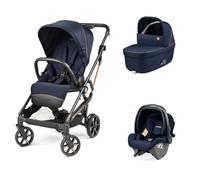 Peg Perego - Trio Vivace New Con Navicella Belvedere + S.A. SLK Modular Isize - Blue Shine