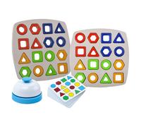 Peg Puzzle Giocattoli di Legno - Classificazione dei colori geometrici | Gioco di combinazione di Forme, Giocattolo educativo | Migliorare le capacità cognitive e il pensiero logico | de