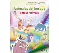 PEGAPLANETA 2. Animales del bosque - Forest Animals: Pegatinas reutilizables en español e inglés