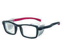 PEGASO , 9R Gafas Proteccion Gama Graduables CON Lente Neutra Modelo Normal PC Incolora Antiva Unisex Adulto, Nero E Rosso, L