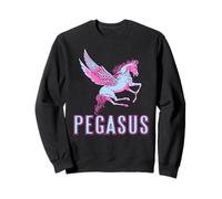 Pegaso Creatura Volante Fantasy Rosa e Cavaliere Felpa