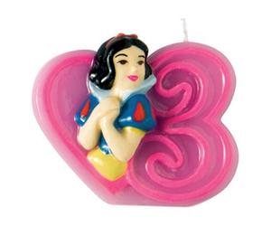 Pegaso Giochi, Candelina principesse numero 3, Biancaneve, per torta