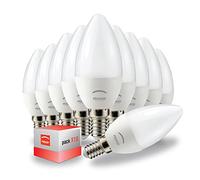 PEGASO - SET di 10 LAMPADINE LED E14 - CANDELA BIANCA E14-5W EQUIVALENTI A 35W DELLA LAMPADINA TRADIZIONALE - LUCE BIANCA NATURALE 4000K - 360 LUMEN