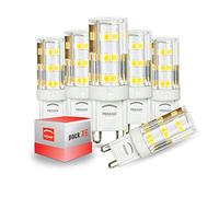 PEGASO - SET di 6 LAMPADINE LED BISPINA G9 - AC 220/240V - 6W EQUIVALENTI A 45W DELLA LAMPADINA ALOGENA - 480 Lumen, LUCE FREDDA 6000K