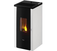 Pegaso Vera 7 stufa a pellet ad aria 7 kW rivestimento acciaio bianca per 138 m