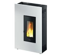 Pegaso Stufa a Pellet Ventilata Slim 5,1 kW 12 Kg 146 m3 Bianco MADISON 5 T2
